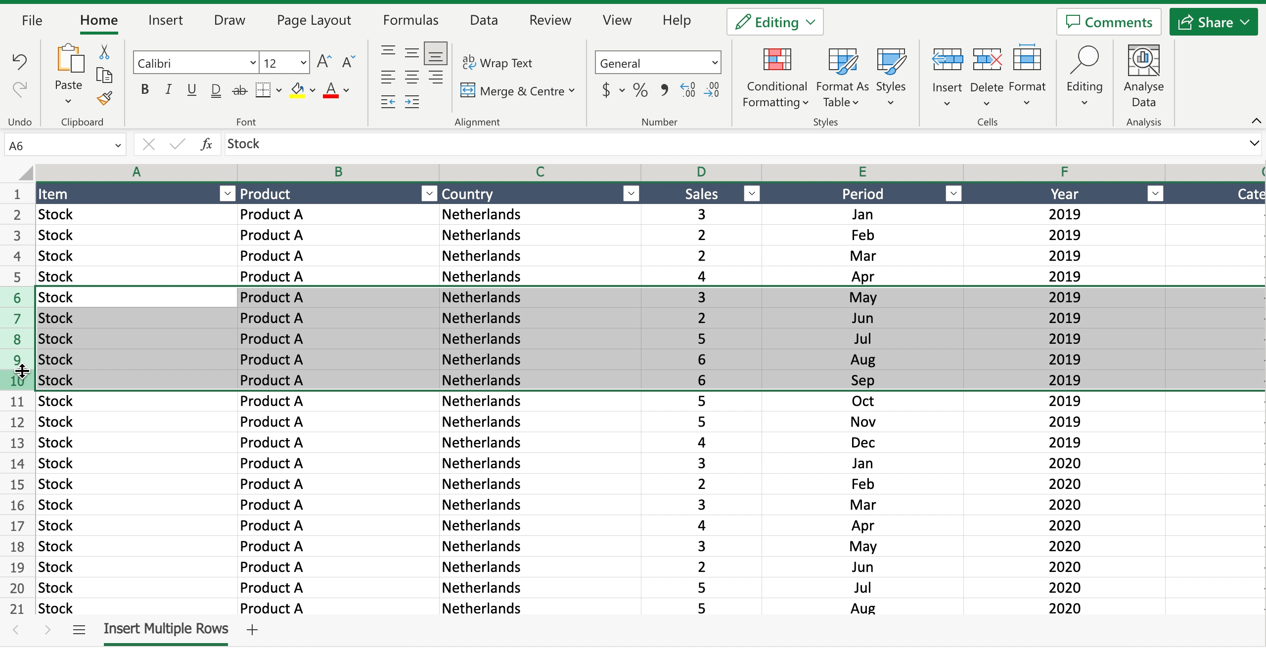 how-to-insert-multiple-rows-in-excel-between-data-spreadcheaters