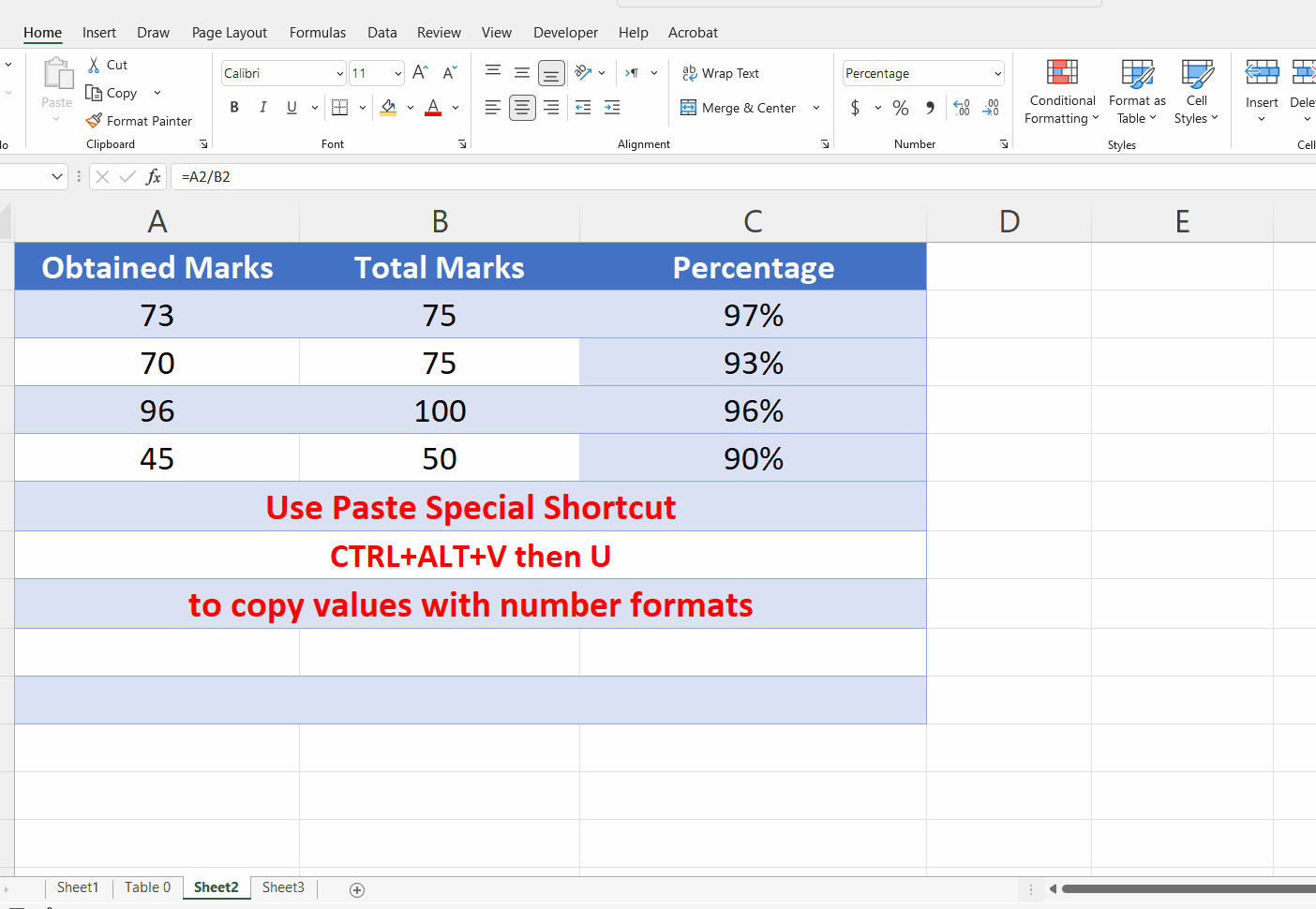 How To Paste An Excel Sheet Into Word