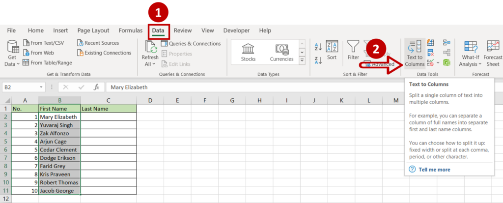 How To Convert Text To Columns In Excel Spreadcheaters 6857