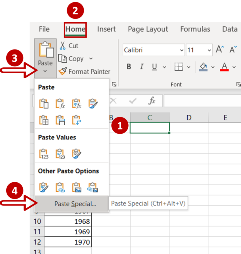 Can You Copy Vertically And Paste Horizontally In Excel