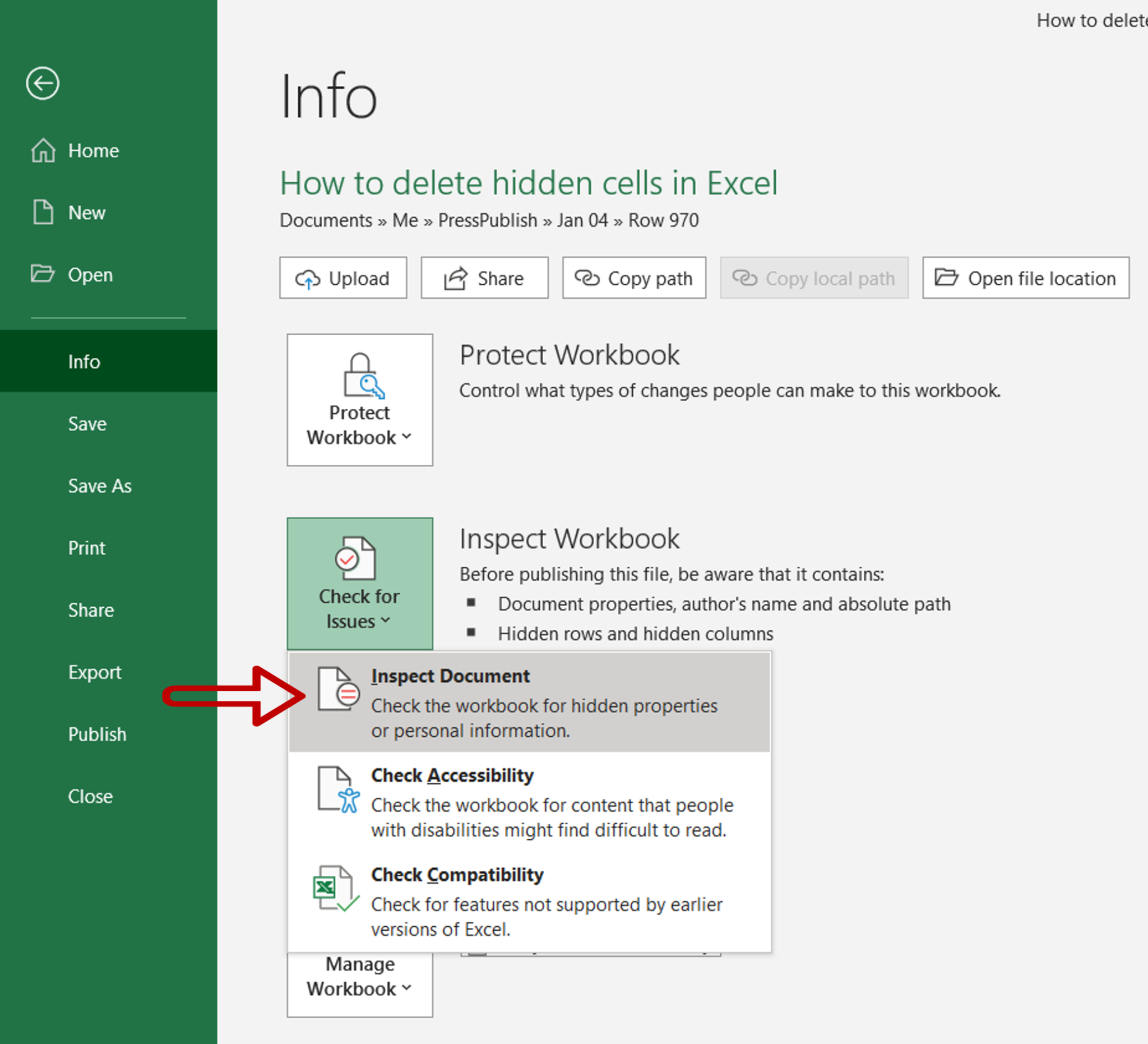  How To Delete Hidden Cells In Excel SpreadCheaters