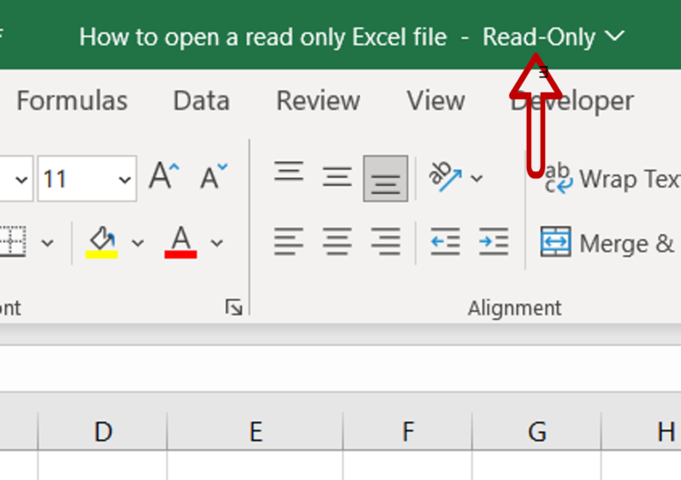 How To Open A Read Only Excel File Spreadcheaters 7699