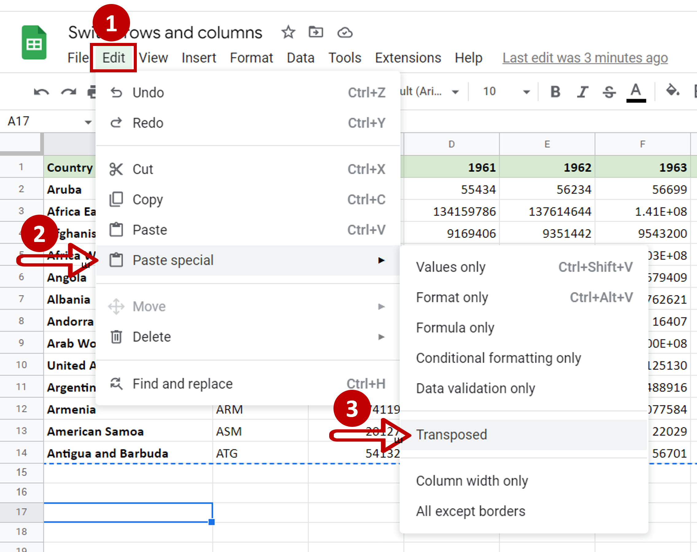 how-to-switch-rows-and-columns-in-google-sheets-spreadcheaters