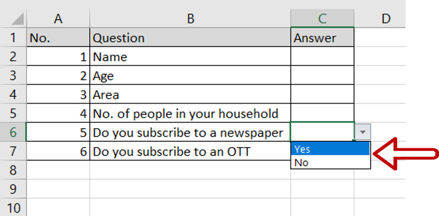 How To Add Yes Or No In Excel | SpreadCheaters