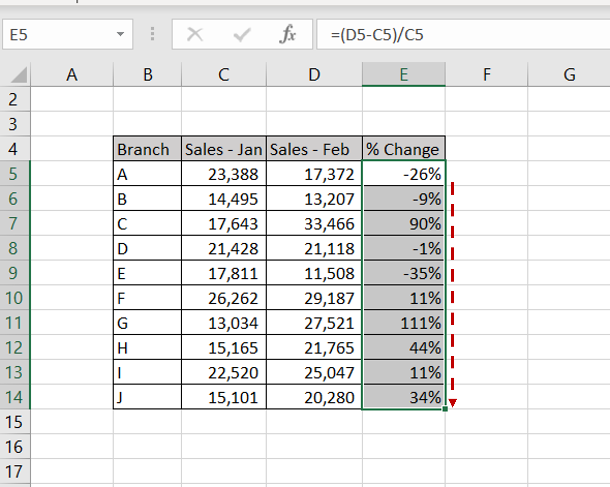How To Calculate Variance Percentage In Excel | SpreadCheaters