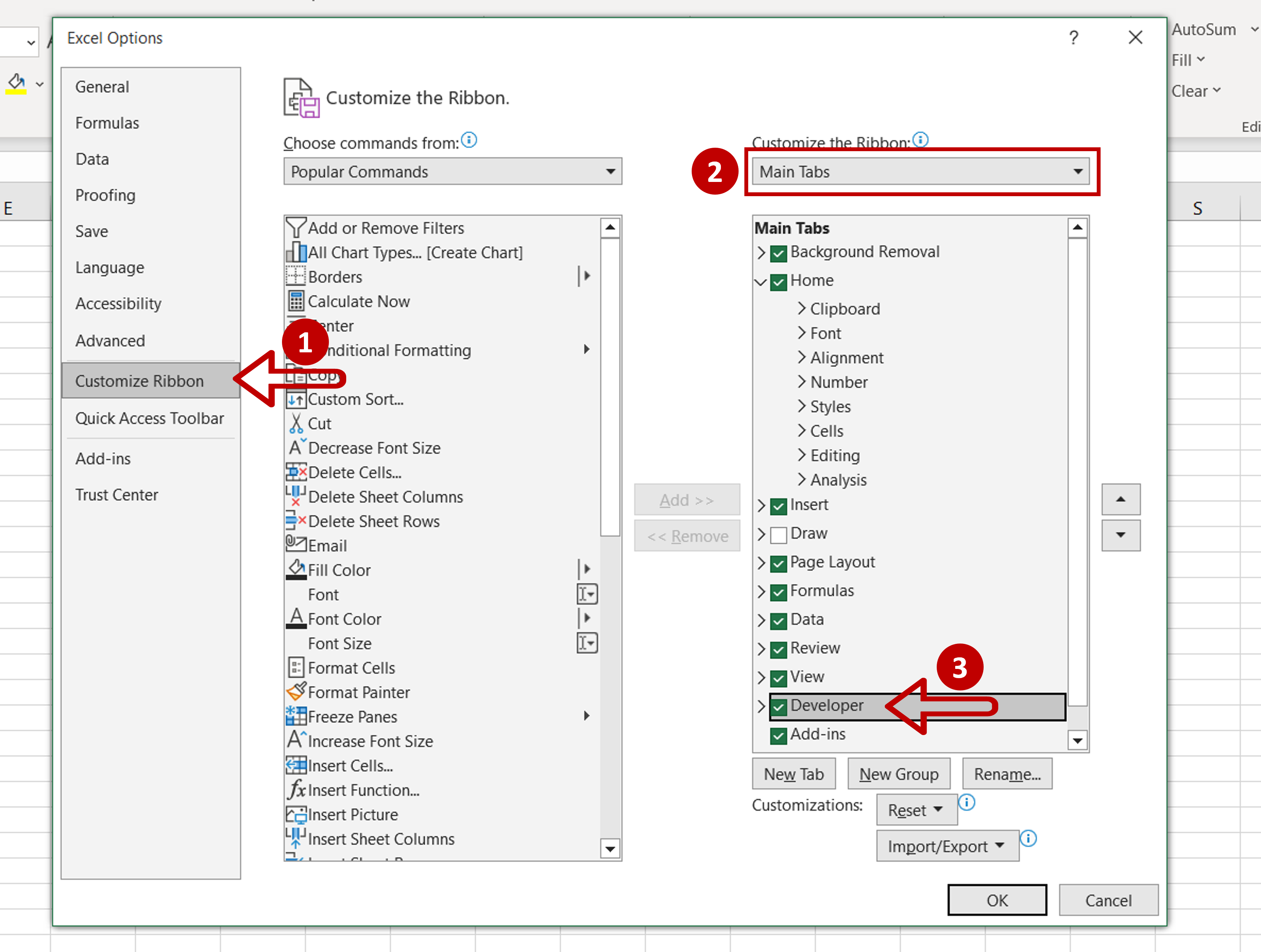 How To Display The Developer Menu In Excel | SpreadCheaters