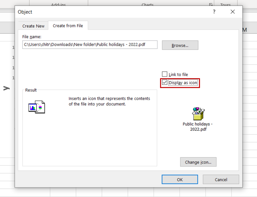 How to attach pdf to excel spreadcheaters