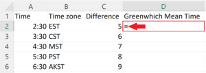 How To Convert Time Zone In Microsoft Excel | SpreadCheaters