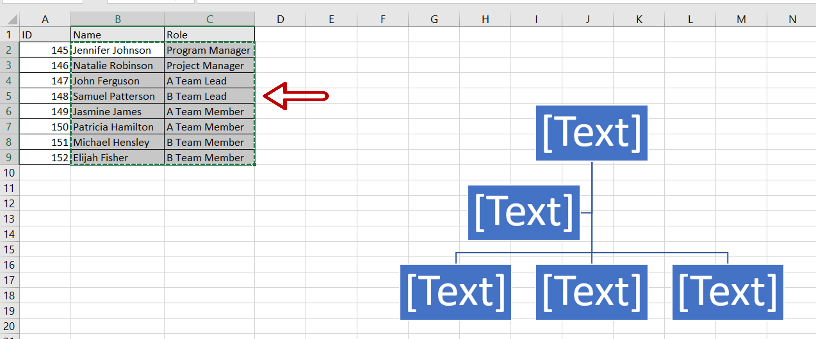 how-to-create-an-organizational-chart-in-excel-from-a-list-spreadcheaters