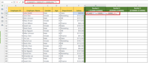 How To Create Buckets In Microsoft Excel | SpreadCheaters