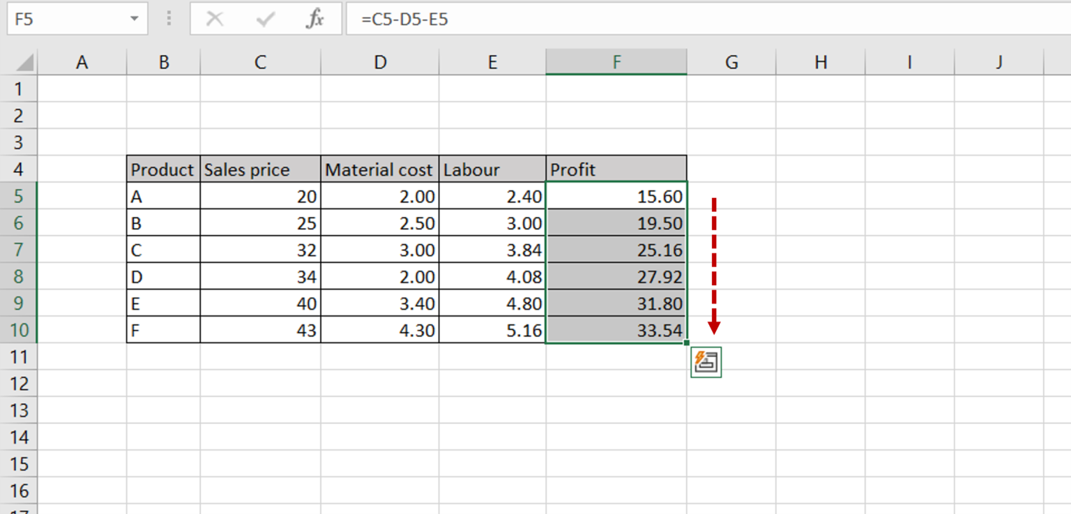 how-to-drag-a-formula-in-excel-spreadcheaters