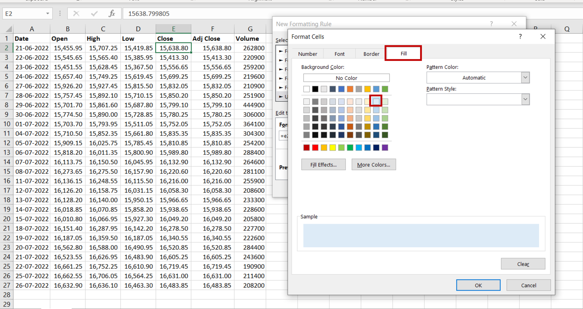 How To Fill Color In An Excel Cell Using A Formula Spreadcheaters 