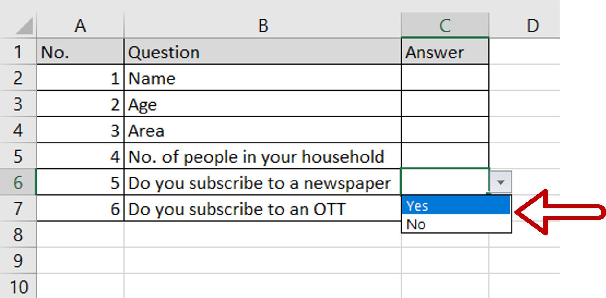 how-to-add-yes-or-no-in-excel-spreadcheaters