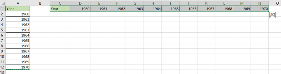 How To Copy Vertical And Paste Horizontal In Excel | SpreadCheaters