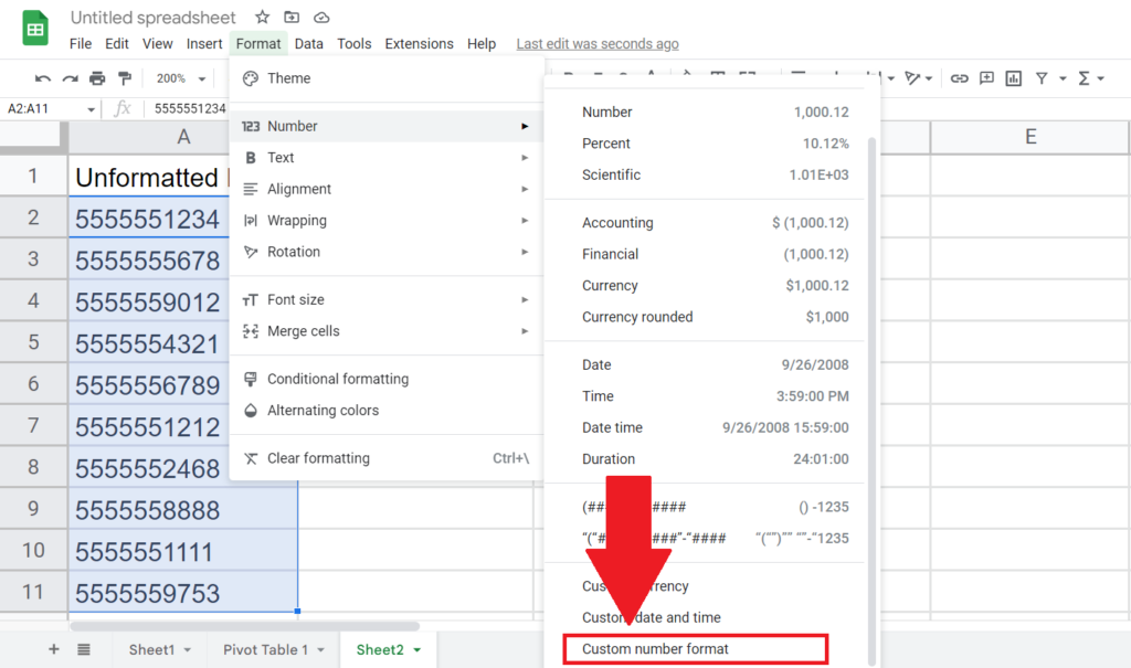 How To Format Phone Numbers In Google Sheets SpreadCheaters
