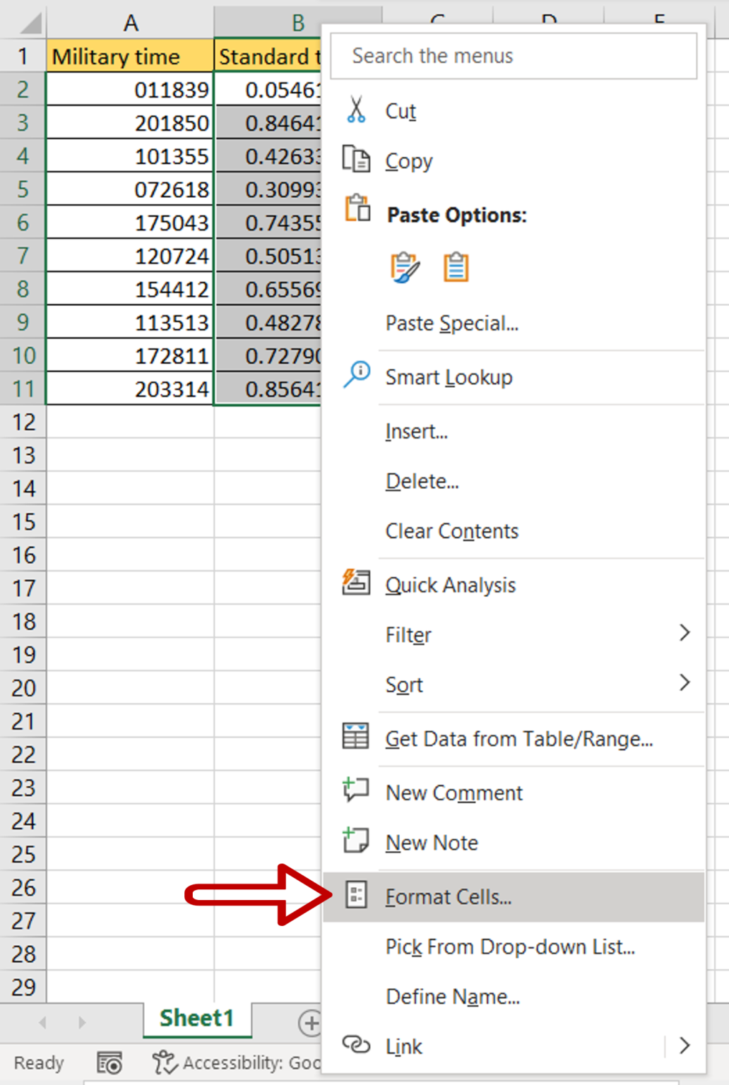 How To Convert Military Time To Standard Time In Excel | SpreadCheaters