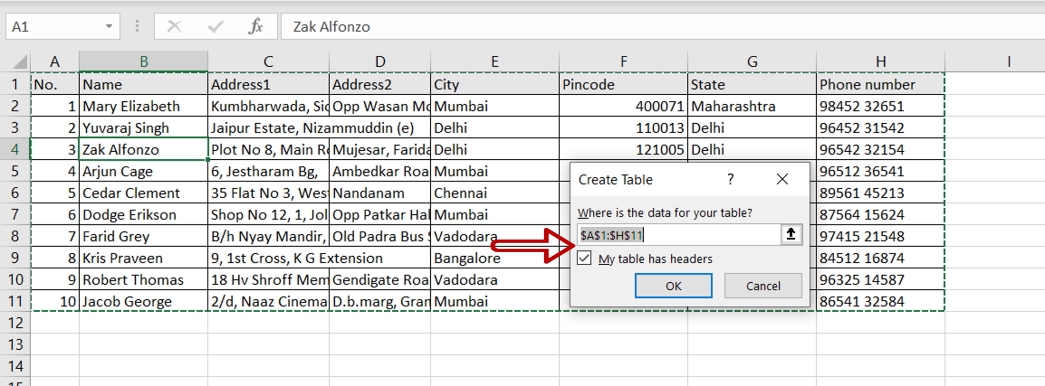 How To Create A Searchable Database In Excel Spreadcheaters 9312