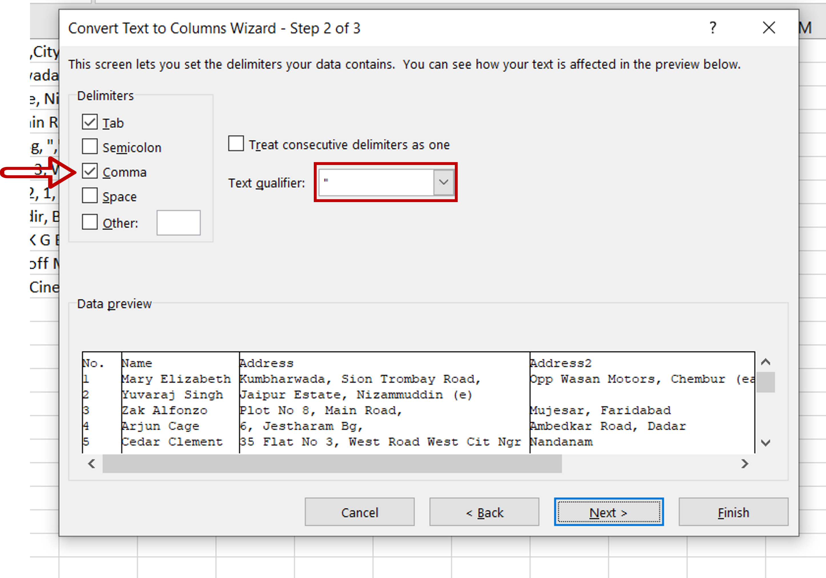 How To Paste Comma-separated Values In Excel