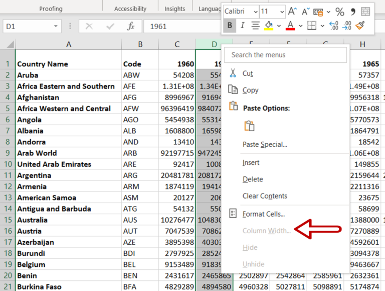 How To Lock Column Width In Excel SpreadCheaters