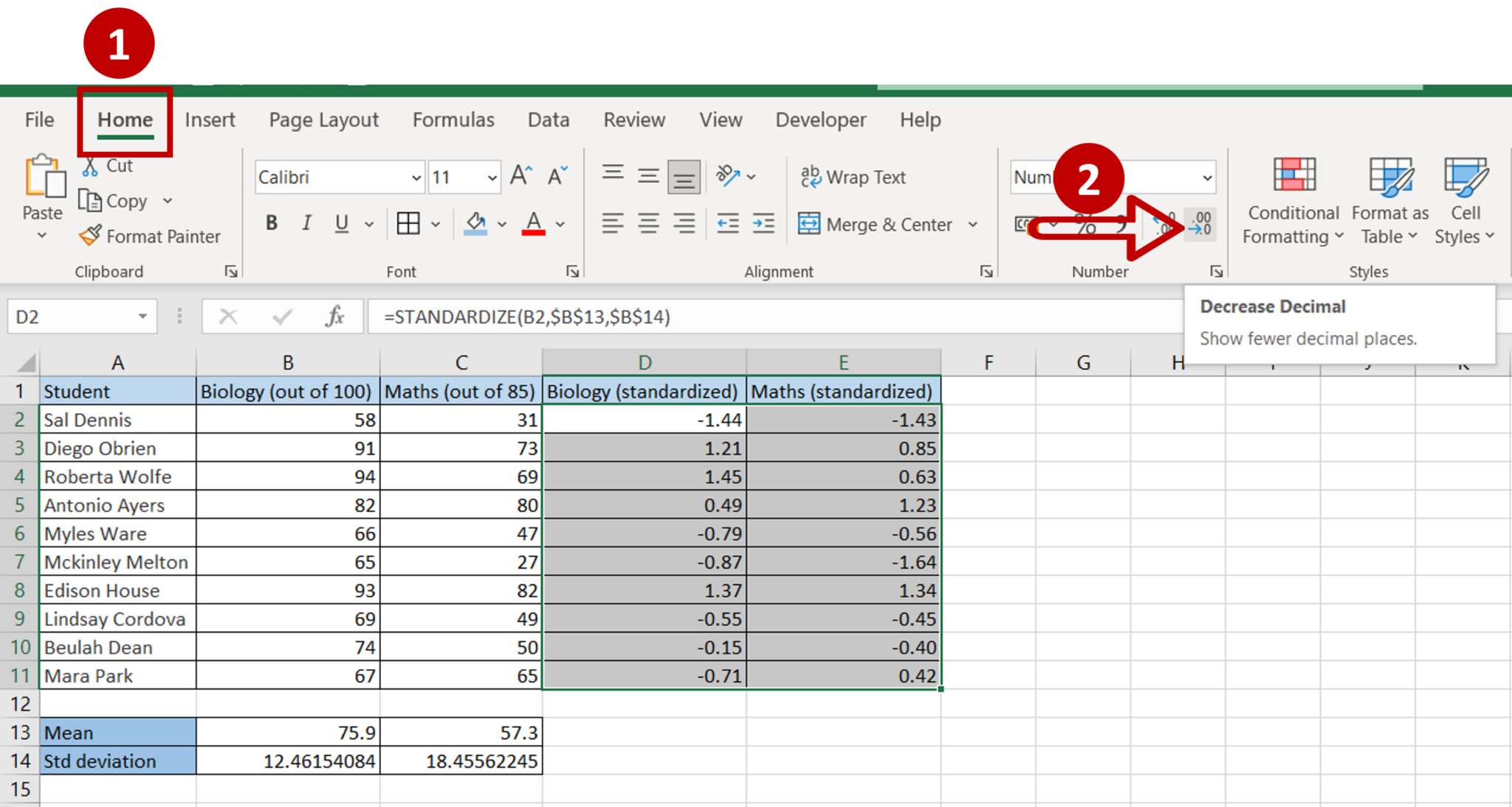 how-to-standardize-data-in-excel-spreadcheaters