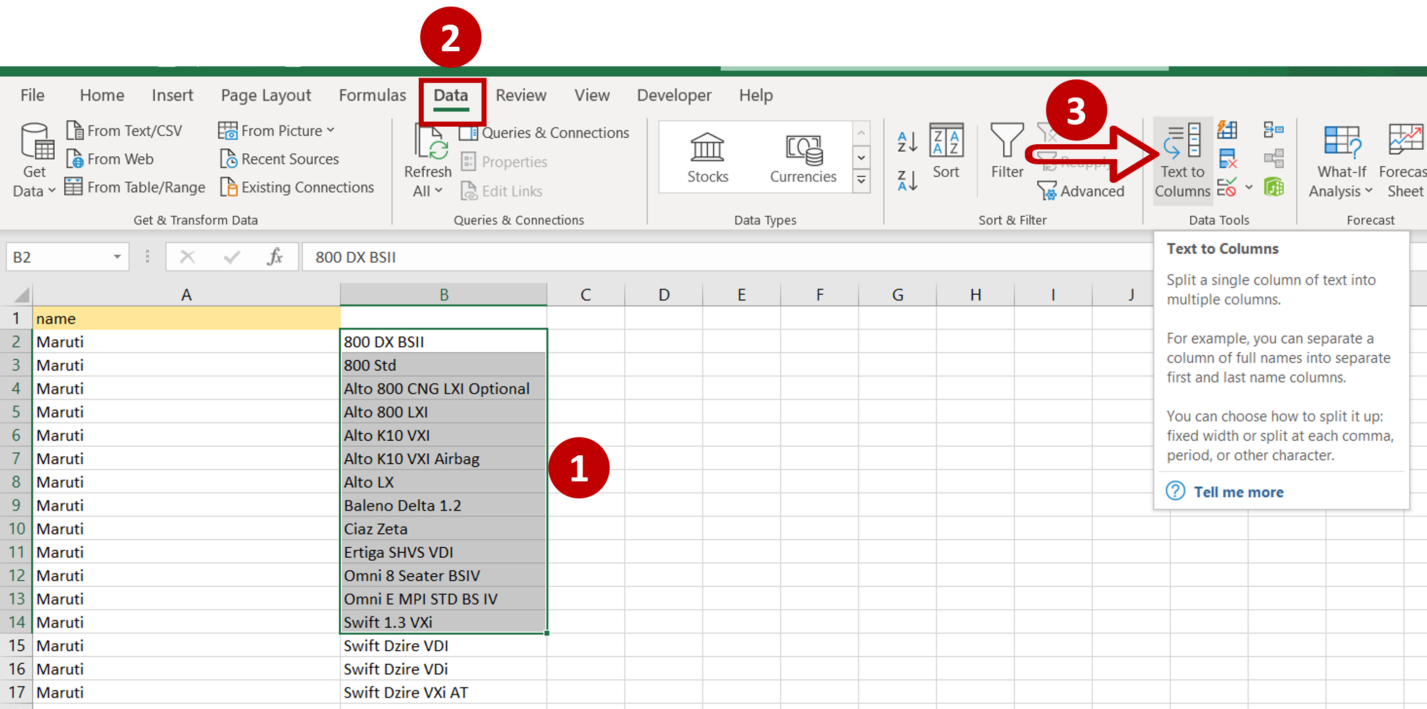 How To Separate Information In Excel | SpreadCheaters